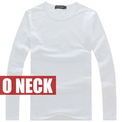 Elastic Long Sleeve V-Neck