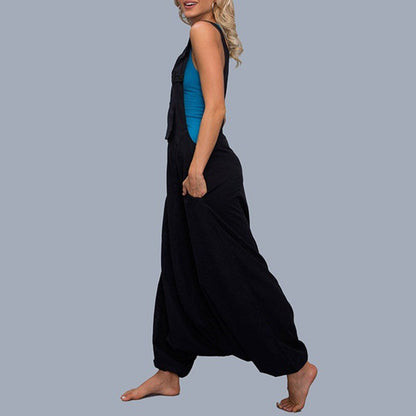 Wide Leg Harem Jumpsuits