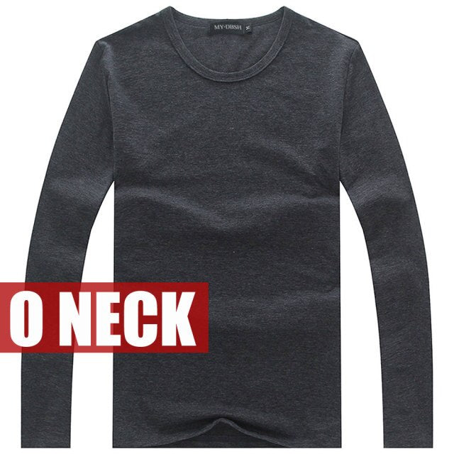 Elastic Long Sleeve V-Neck