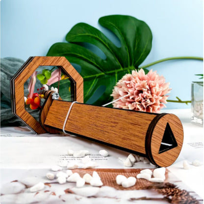 Wooden DIY Rotating Kaleidoscope