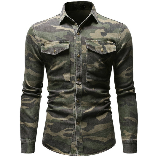 Camouflage Denim Shirt