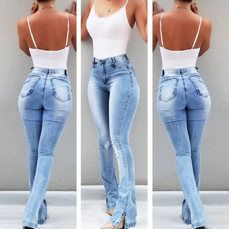 Stretch Flare High Waist Jeans