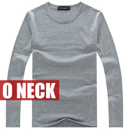 Elastic Long Sleeve V-Neck