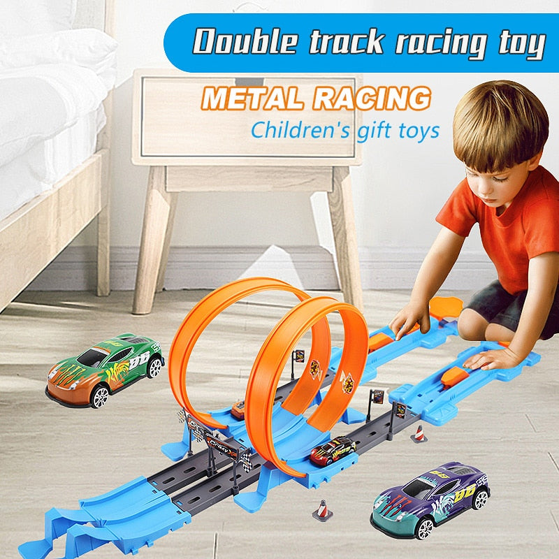 SpeedTrack - Loop Stunt Double Car Wheels Track Set