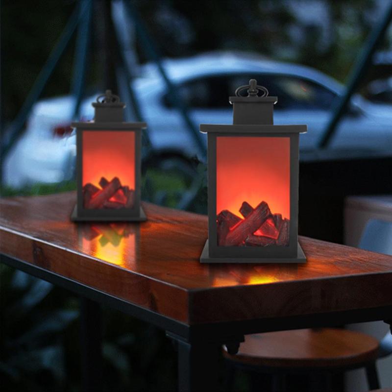 LED Flame Lantern Lamp