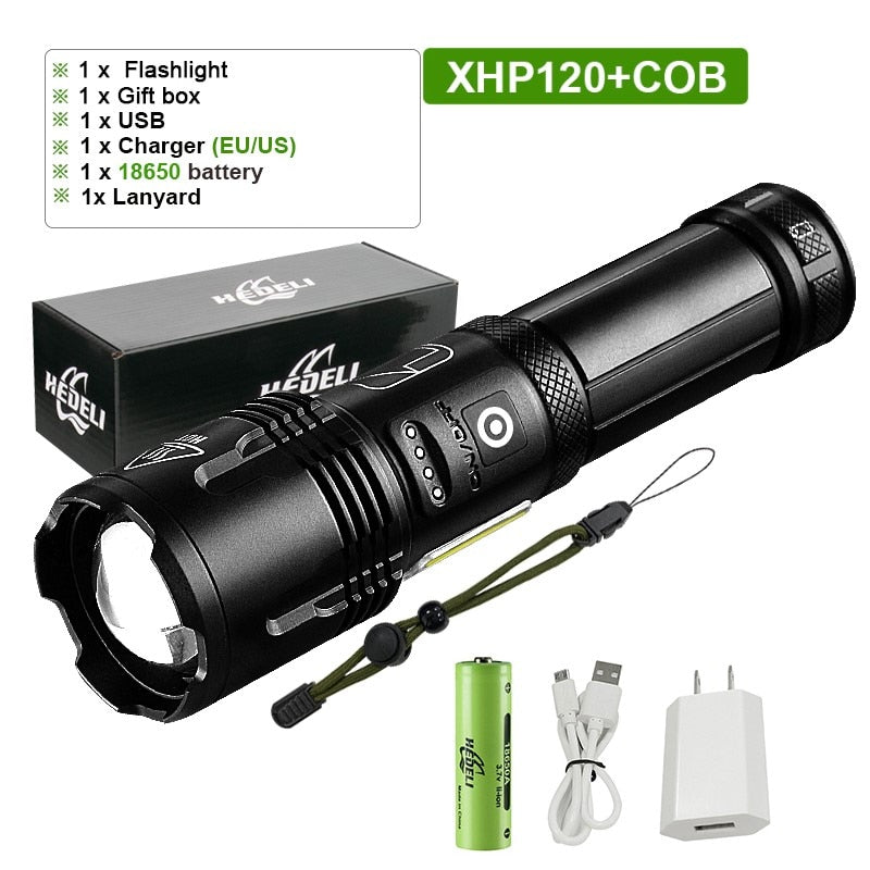 FlashBolt - Rechargeable Tactical Laser Flashlight