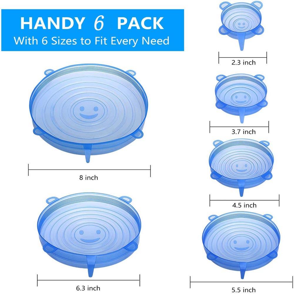 SILICONE FOOD COVERS SET