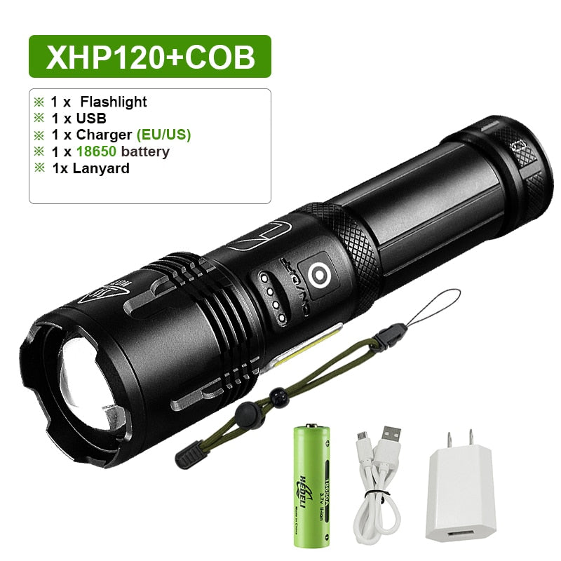 FlashBolt - Rechargeable Tactical Laser Flashlight