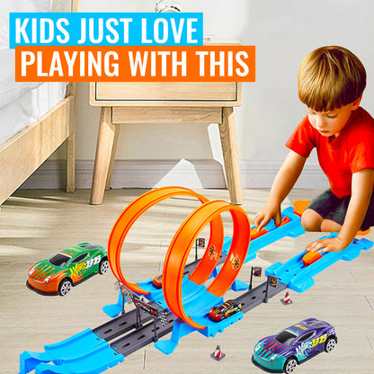 SpeedTrack - Loop Stunt Double Car Wheels Track Set