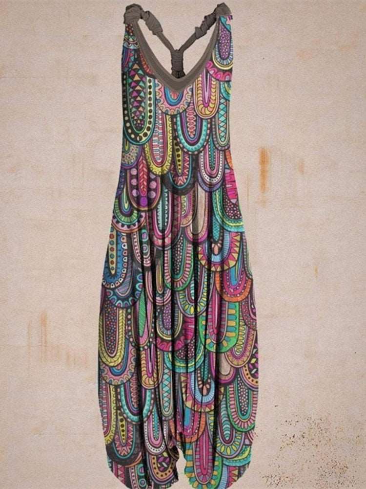 Colorful Pattern Jumpsuit