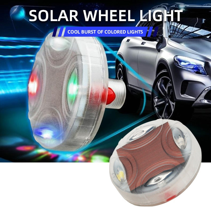 FlashWheel - Rgb Glowing Motion Activated Solar Tire Valve